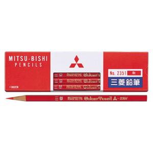 三菱鉛筆 赤鉛筆(朱)2351 (12本入) K...の商品画像