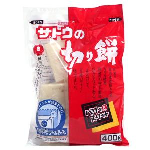 【送料無料】佐藤食品　パリッとスリット　角もち　400g　×２０個【イージャパンモール】｜ejapan