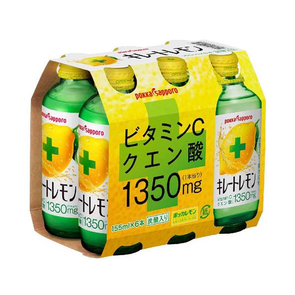★まとめ買い★　ポッカサポロ　キレートレモン　１５５ｍｌ×６本P　×4個【イージャパンモール】