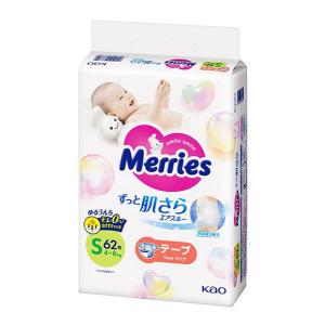 【送料無料】★まとめ買い★　メリーズ　エアスルー　テープ　Ｓサイズ　62枚入り　×4個【イージャパンモール】