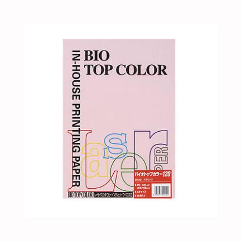 ★まとめ買い★伊東屋　バイオトップカラーA4(50枚入)　BT331　フラミンゴ　×5個【返品・交換...