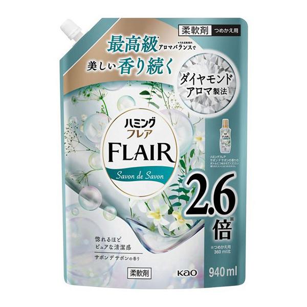 ★まとめ買い★　花王　ハミングフレア　サボンデサボン　詰替　９４０ｍｌ　×6個【イージャパンモール】