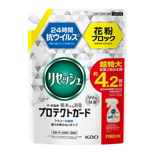 【送料無料】★まとめ買い★　花王　リセッシュ　プロテクトガード　香りが残らないタイプ　詰替　１１８０...