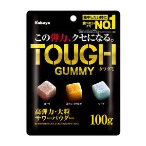 Kabaya カバヤ タフグミ グレーピーパンチ 100g×6袋入×(2ケース