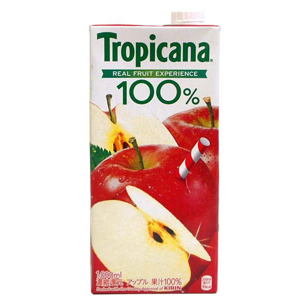 【送料無料】★まとめ買い★　トロピカーナ１００％アップル　ＬＬスリム　１０００ｍＬ　×6個【イージャ...