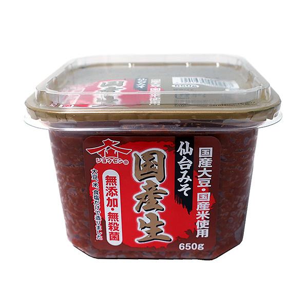 ★まとめ買い★　仙台味噌醤油　ジョウセン　仙台みそ国産生　650ｇ　×8個【イージャパンモール】