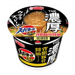 エースコック スーパーカップ1.5倍 THE濃厚 背脂豚骨醤油ラーメン 12個 ＊賞味期限23年1月8日