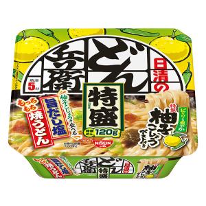 ★まとめ買い★　日清のどん兵衛 特盛 柚子こしょうで食べる旨だし塩焼うどん　140ｇ　×12個【イージャパンモール】｜ejapan