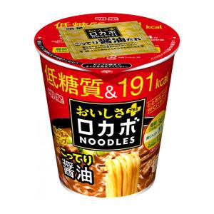 ★まとめ買い★　明星 ロカボNOODLESおいしさプラス こってり醤油　５９Ｇ　×12個【イージャパンモール】