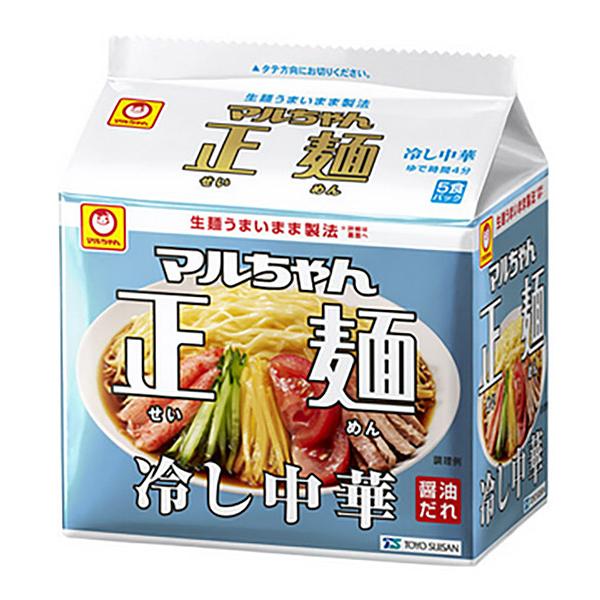 【送料無料】★まとめ買い★　東洋水産　マルちゃん正麺　冷し中華　５食パック　×18個【イージャパンモ...