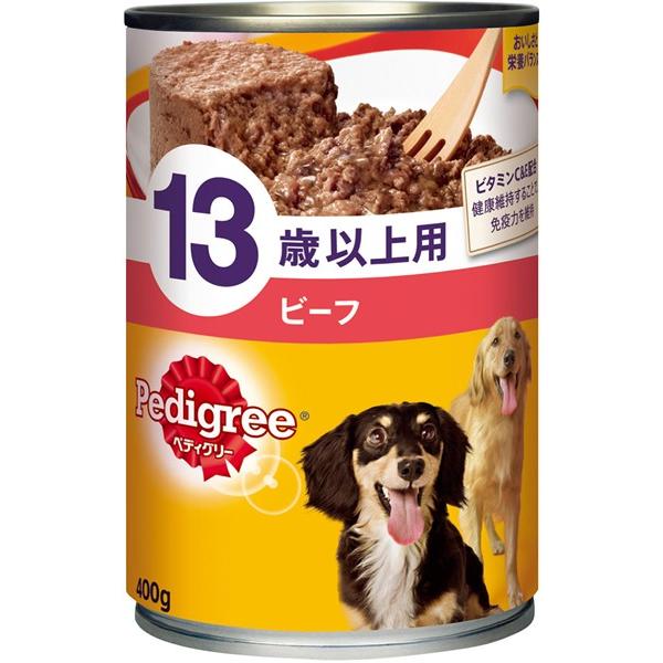 ★まとめ買い★　ペディグリー　１３歳以上用　ビーフ　４００ｇ　×２４個【イージャパンモール】