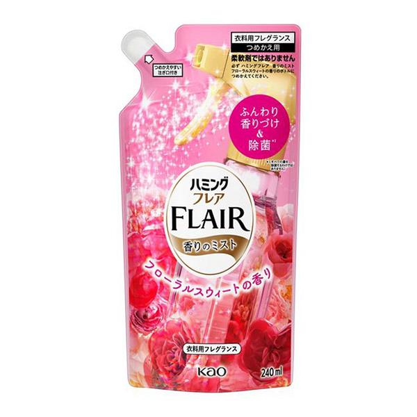 【送料無料】★まとめ買い★　花王ハミングフレアフレグランスミスト　フローラル＆スウィート　詰替　２４...
