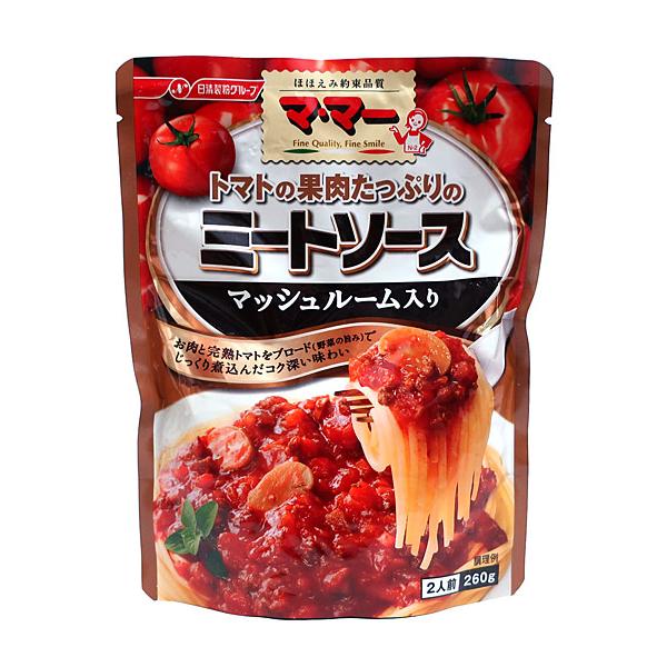 【送料無料】★まとめ買い★　日清製粉ウェルナ　トマトの果肉たっぷり　ミートソースマッシュ２６０ｇ　×...
