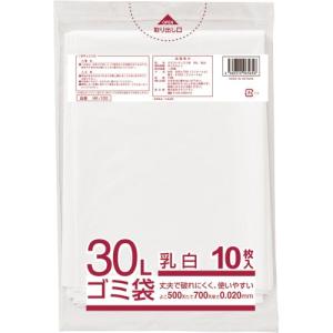 クラフトマン 業務用乳白半透明 メタロセン配合厚手ゴミ袋 30L 1パック(10枚)｜ejapan