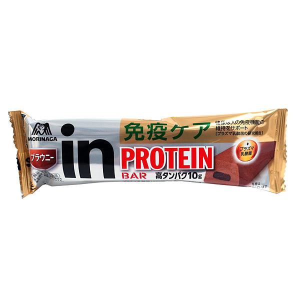 ★まとめ買い★　森永食品　ｉｎバープロテインブラウニー　１本　×144個【イージャパンモール】