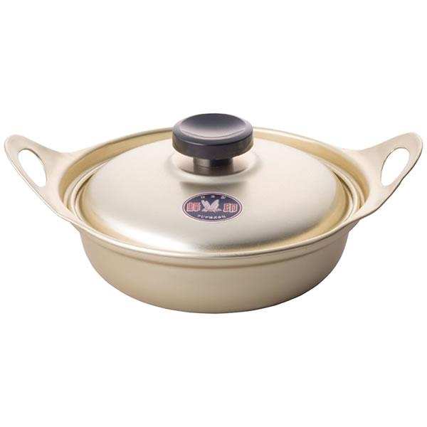 【送料無料】蜂印　日本製アルミひとり鍋１６ｃｍ　ＨＪ−ＡＬ１６【ギフト館】