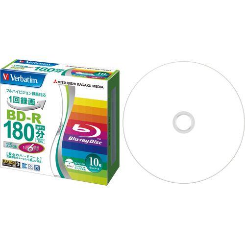 録画用BD?R　130分　1?6倍速　ホワイトワイドプリンタブル　5mmスリムケース　1パック(10...