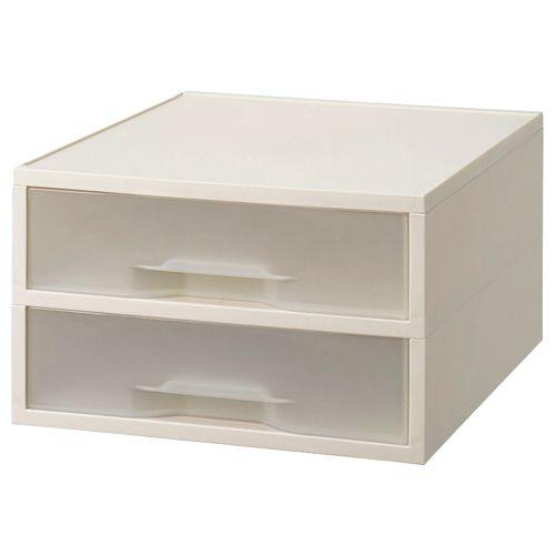 【送料無料】【個人宅届け不可】【法人（会社・企業）様限定】PP製引き出しケース　A4タテ　浅型2段　...