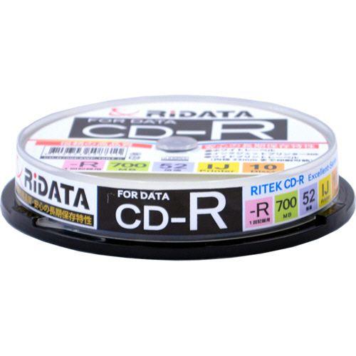 データ用CD?R　700MB　1?52倍速　ホワイトワイドプリンタブル　スピンドルケース　1パック(...