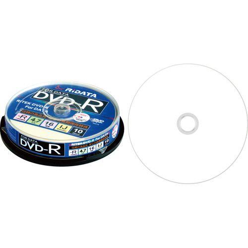 データ用DVD?R　4.7GB　1?16倍速　ホワイトワイドプリンタブル　スピンドルケース　1パック...