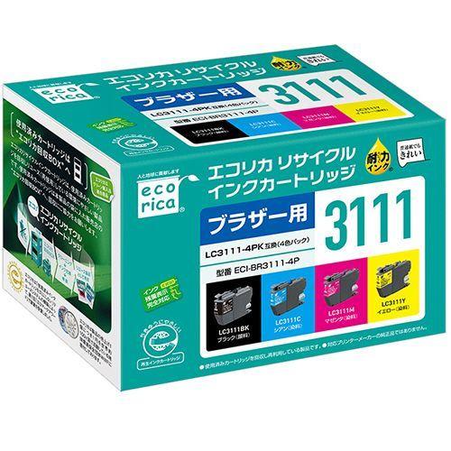 【送料無料】【個人宅届け不可】【法人（会社・企業）様限定】リサイクルインクカートリッジ 4色パック ...