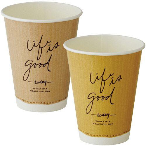 断熱カップ　330mL(11オンス)　クラフトテイスト　1パック(40個)