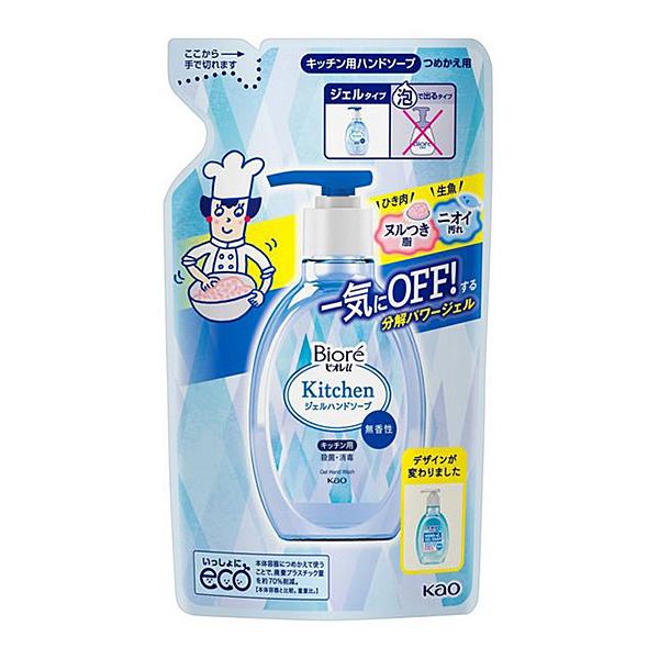 ビオレｕ　キッチンハンドジェルソープ　無香料　つめかえ用　200ｍｌ【イージャパンモール】
