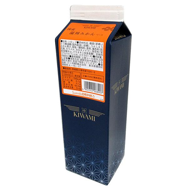 スミダ　ＫＩＷＡＭＩ国産温州みかんベース　1L【イージャパンモール】