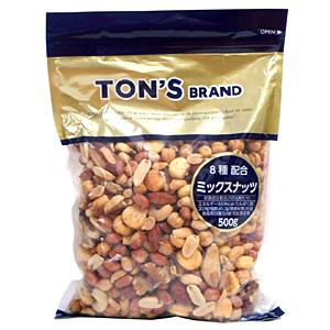 ★まとめ買い★　ＴＯＮ’Ｓ　ミックスナッツ　５００ｇ　×10個【イージャパンモール】 TON'S ミックスナッツ 500g【イージャパンモール】 : e