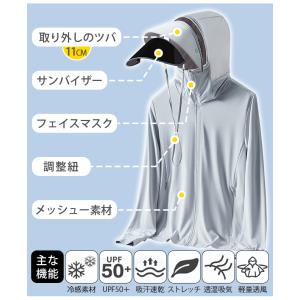 ラッシュガード パーカー レディース メンズ ...の詳細画像4