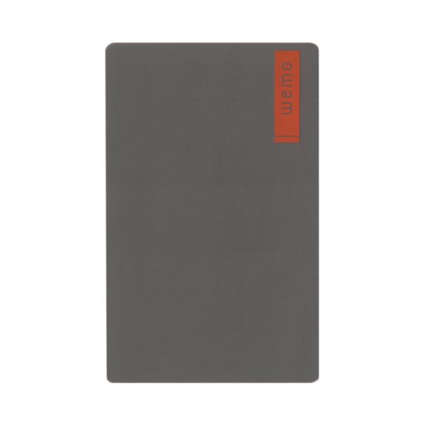 コスモ・テック ウェアラブルメモ ウェモ wemo パッドタイプ Lサイズ ダークグレー 1枚 P-...