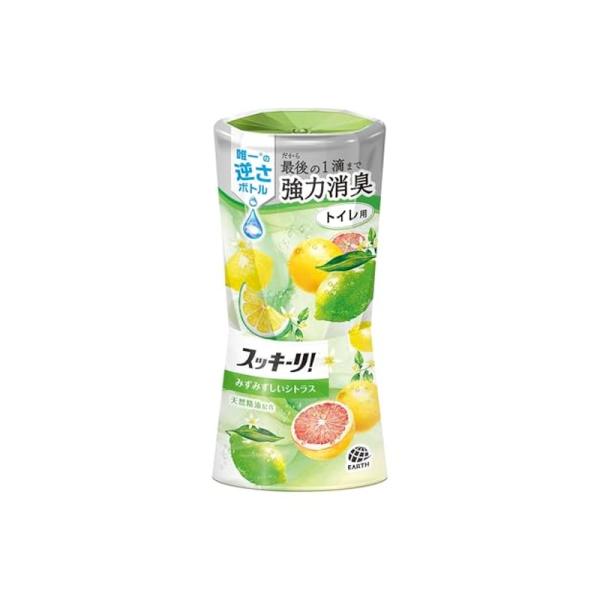 アース製薬 消臭剤 芳香剤 置き型 スッキーリ！ トイレ用 みずみずしいシトラス 400mL 490...