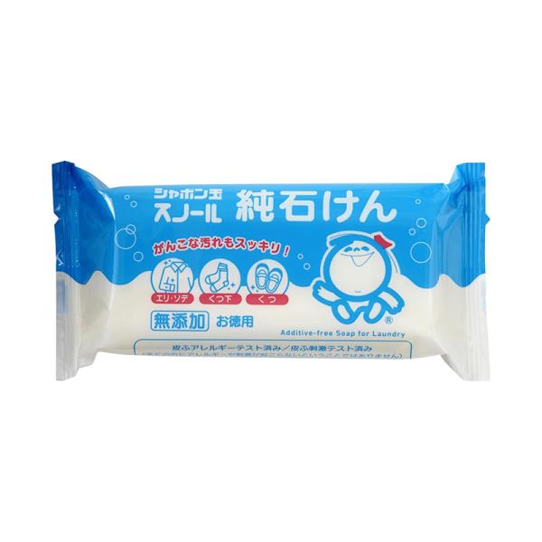 シャボン玉石けん シャボン玉 スノール 純石けん 180g 会洗濯用石けん 490179703210...