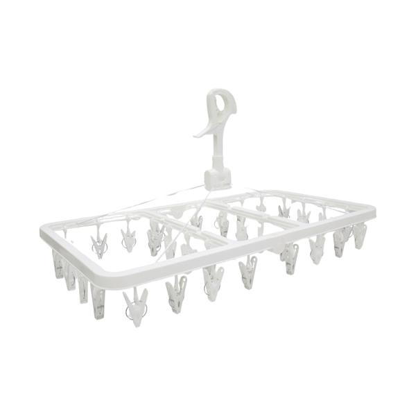 東和産業 洗濯 物干し 洗濯ハンガーピンチ32個付 ホワイト 4901983248389