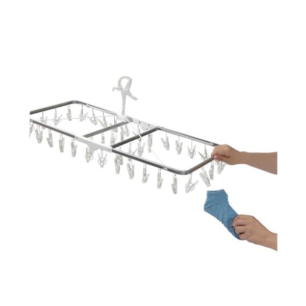 ニシダ(Nishida) 洗濯ハンガー スチール すぐ取れ角ハンガー ZERO40 ホワイト 40ピ...