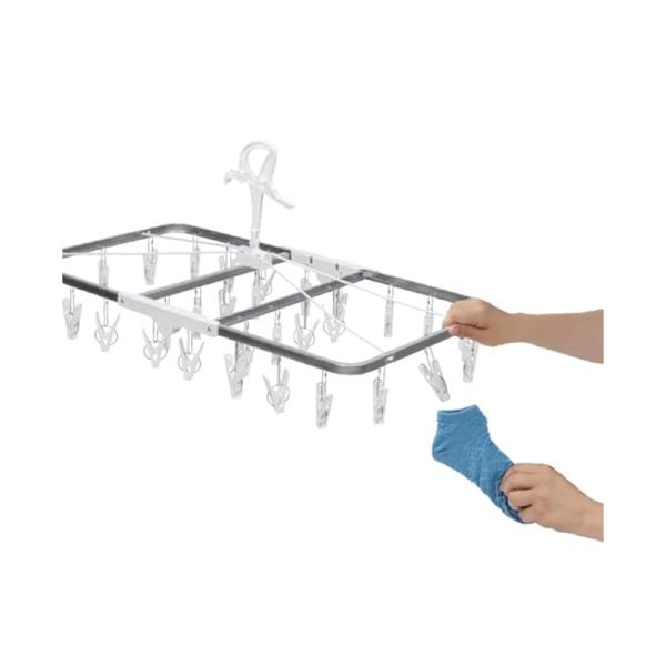 ニシダ(Nishida) 洗濯ハンガー スチール すぐ取れ角ハンガー ZERO30 ホワイト 30ピ...