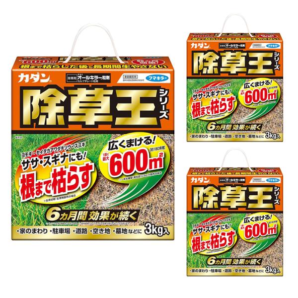 【3個セット】 フマキラー カダン 除草王シリーズ オールキラー 粒剤 3kg 家庭園芸用 根まで枯...