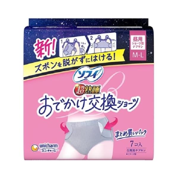 ユニ・チャーム ソフィ おでかけ交換ショーツ ML 7枚 生理用品 ナプキン 49031110256...