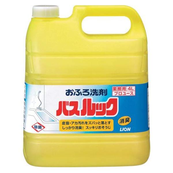 ライオン バスルック 4L 業務用　お風呂 洗剤 プロユース レモン 浴槽 洗面台 防カビ ニオイ ...