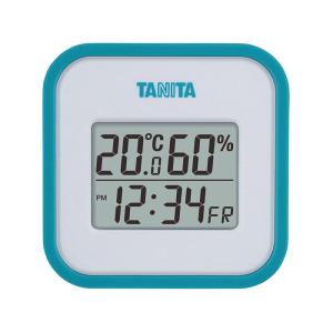 タニタ デジタル温湿度計 TT-558 ブルー 日付表示 時刻表示 時計 4904785555822｜ejoy
