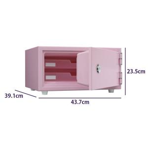 ワンキー式 耐火金庫 ペールピンク CPS-3...の詳細画像3