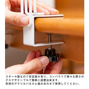 アクリサンデー 仕切り用コーナースタンド白 4...の詳細画像2