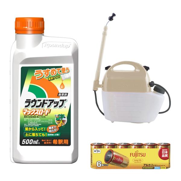 【数量限定セット】 日産化学 除草剤 500ml ＋ 工進 噴霧器 5L GT-5HDR ＋ 富士通...
