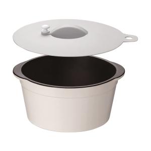 イシガキ産業 料理ができるお皿 ラウンドL深 電子レンジ 調理皿 オーブン トースター 食洗機 保存容器