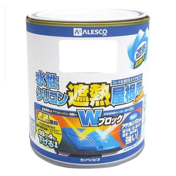 カンペハピオ 水性 シリコン 遮熱 屋根塗料 0.7L ネオブラック （屋根　セメント瓦　スレート瓦...