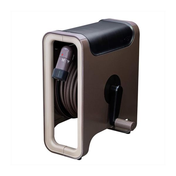 タカギ 散水ホースリール クラシックメタル 20m ブラウン RF220BR 49753731724...