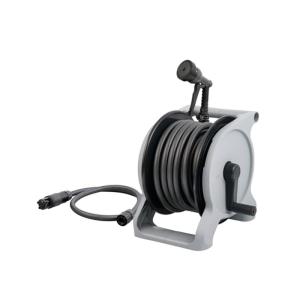 タカギ ホースリール 20m 4水形 オーロラBASE R1220GY チャコールグレー 内径12mm 4975373199841