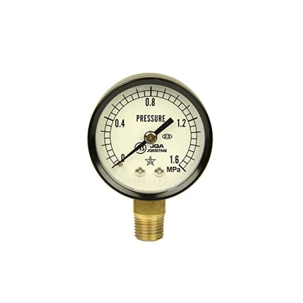 右下精器 汎用圧力計A50・R1/4下 S-11・1.6MPA 4977292426442