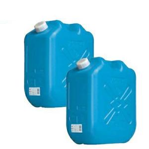 【2個セット】土井金属化成 灯油缶 18L ブルー 2個セット（ポリタンク　青　18リットル　JISマーク　JIS規格　灯油　ファンヒーター／ストーブに）