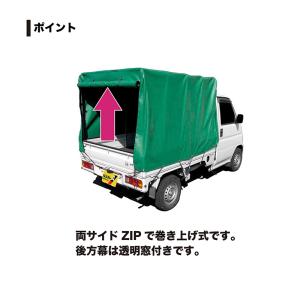 南榮工業 軽トラック幌セット トラックシート ...の詳細画像3